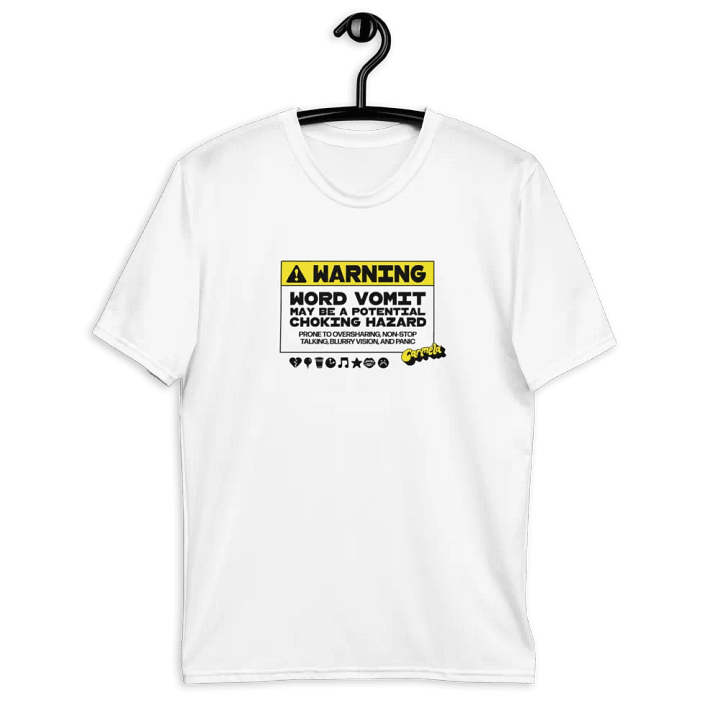 Warning! Word Vomit T-Shirt product image (2)