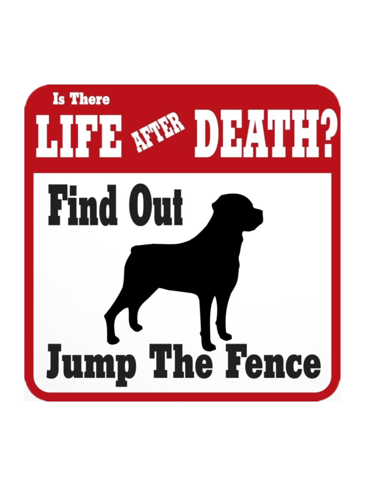 Rottweiler Warning Kiss Cut Stickers product image (2)