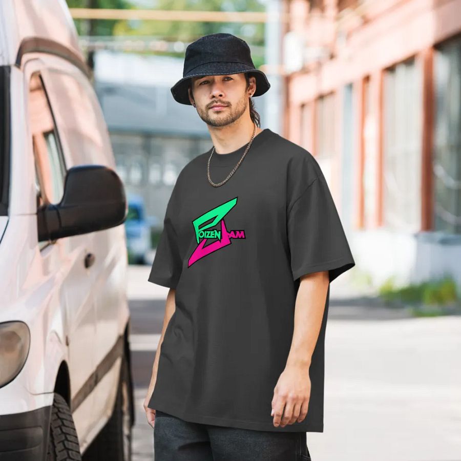 PoizenJam Logo Oversized Faded T-Shirt product image (6)