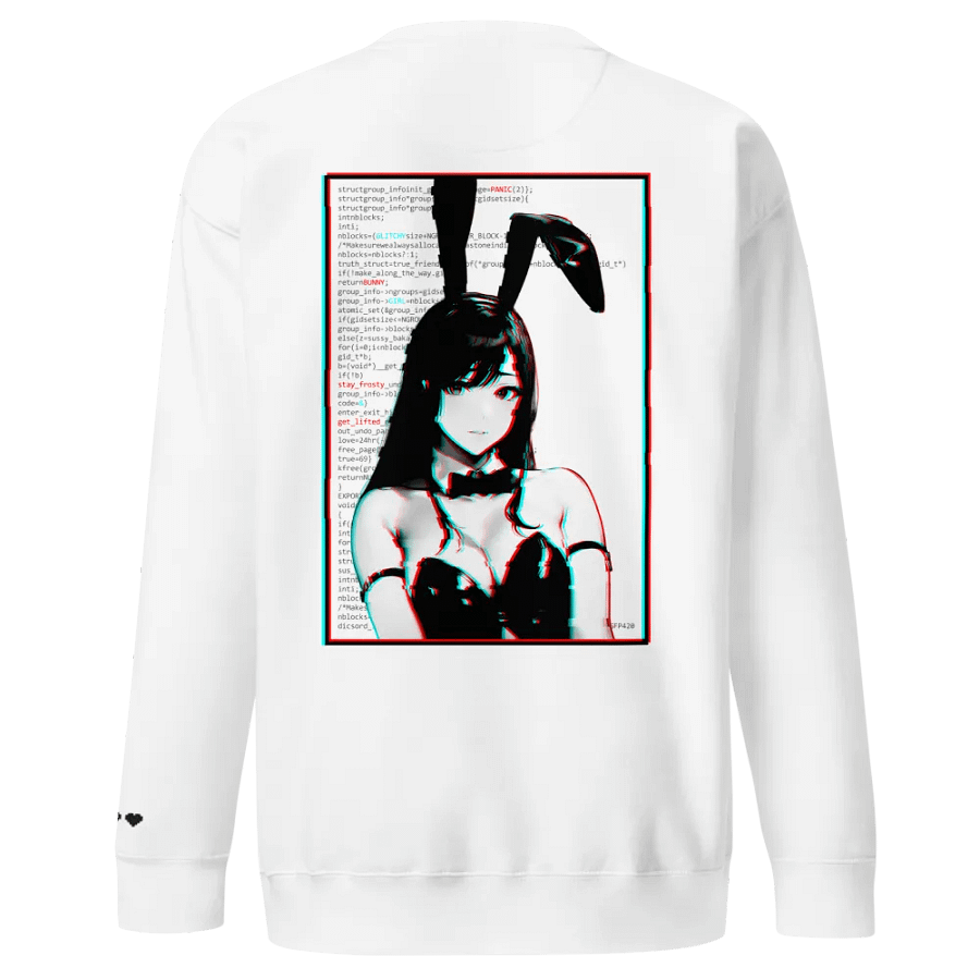 Panic Glitchy Bunny Girl Sweatshirt 2.0 product image (58)