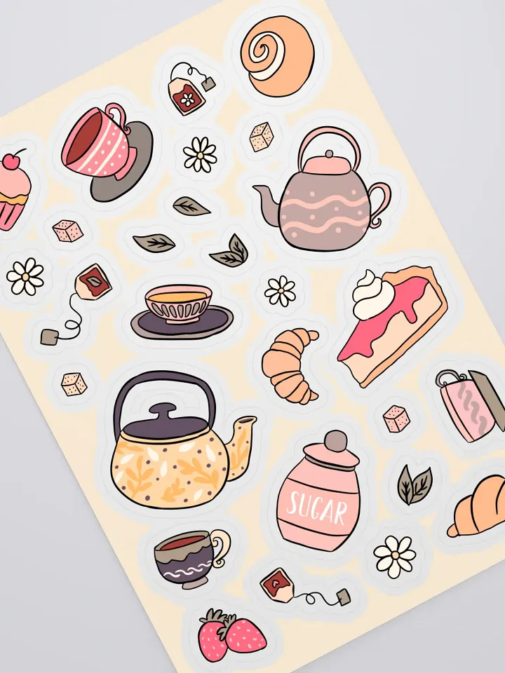 Whimsical Tea Party Sticker Sheet product image (2)