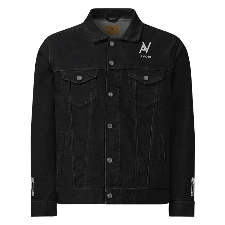 AVOID Black Denim Jacket with Pistol Detail product image (1)