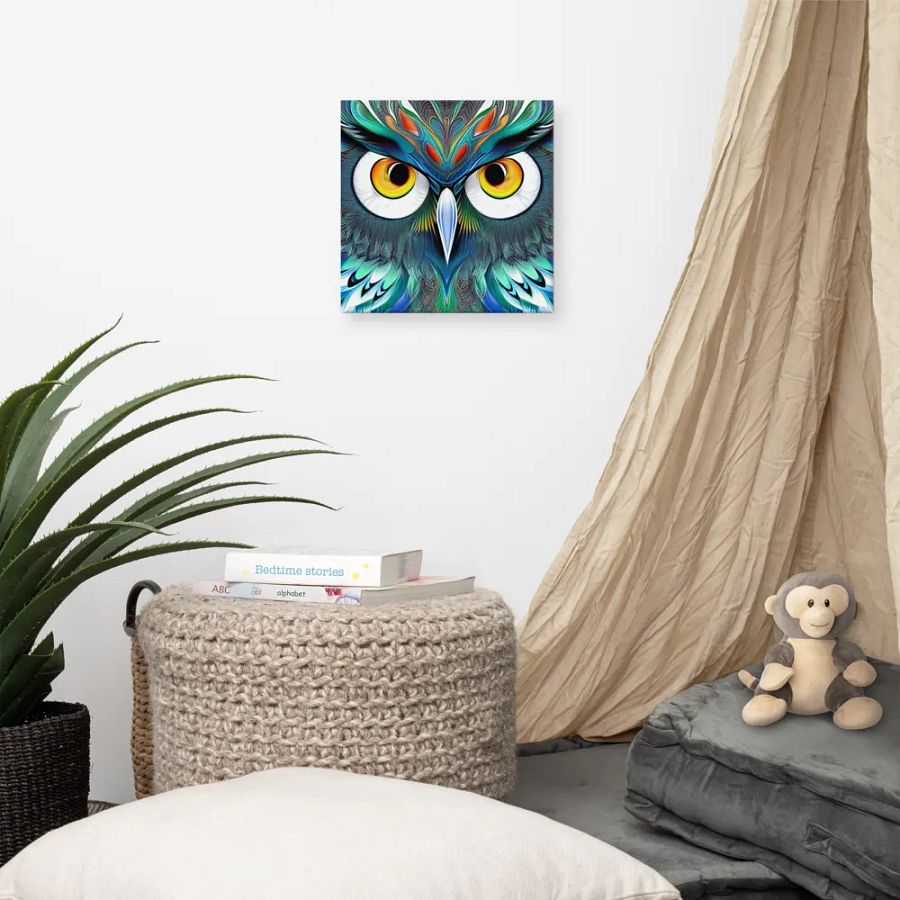 Fantasy Fractal Owl Art - v1 product image (7)