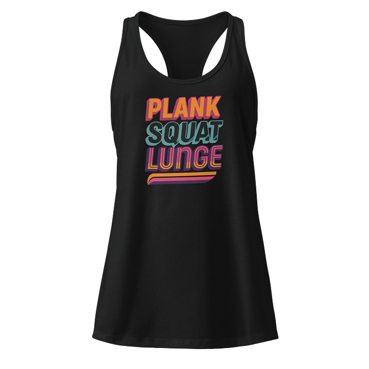 Plank Squat Lunge Women’s Racerback Tank product image (1)