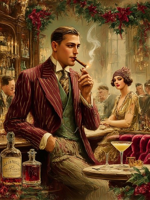 100 Jazz Age Yuletide Revelry Images Bundle Digital Download product image (4)