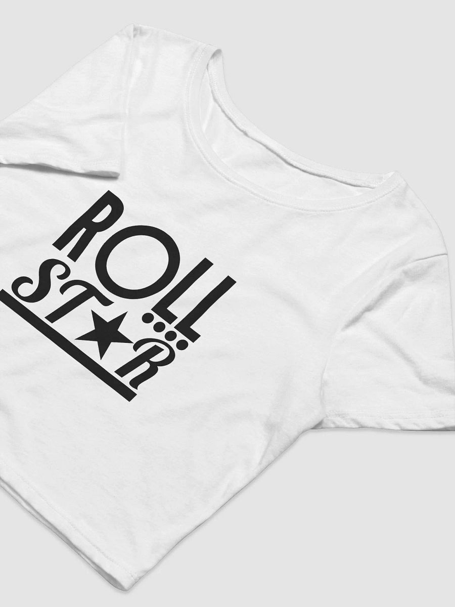 OG ROLLSTAR BLACK LOGO CROP TOP product image (3)