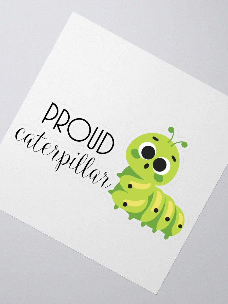 Proud Caterpillar Kiss Cut Sticker product image (6)