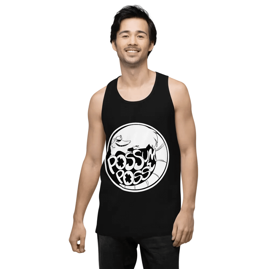 Possum Posse Tank WHT cotton product image (2)
