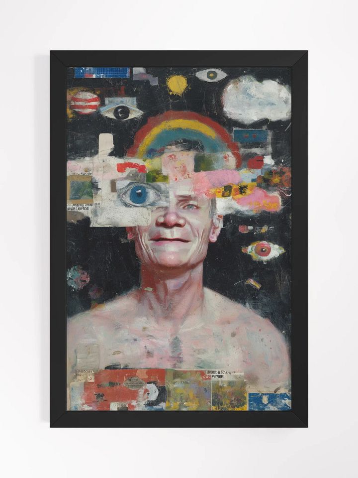Music Icon Flea Vibrant Ayous Wood Framed Matte Poster product image (2)