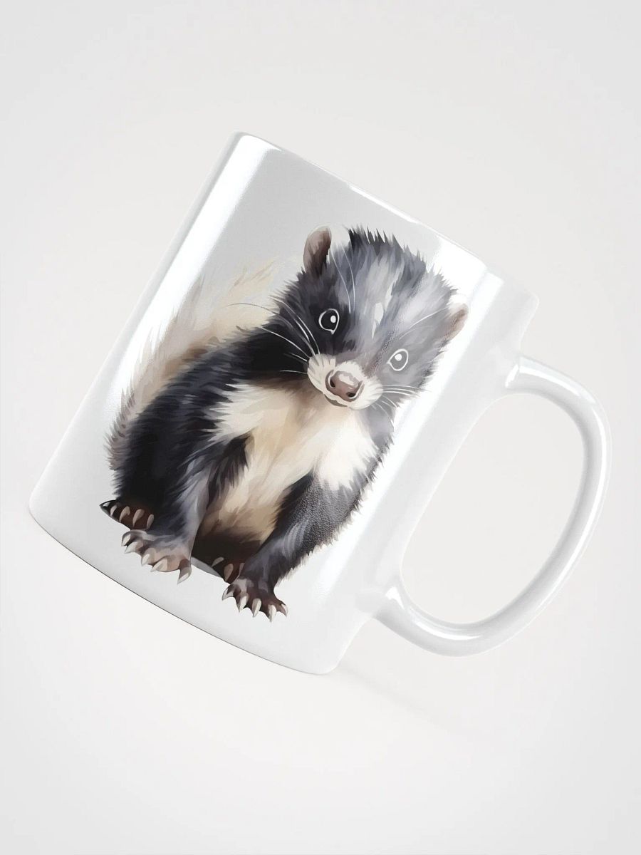 Cute Baby Watercolor Skunk Mug product image (5)