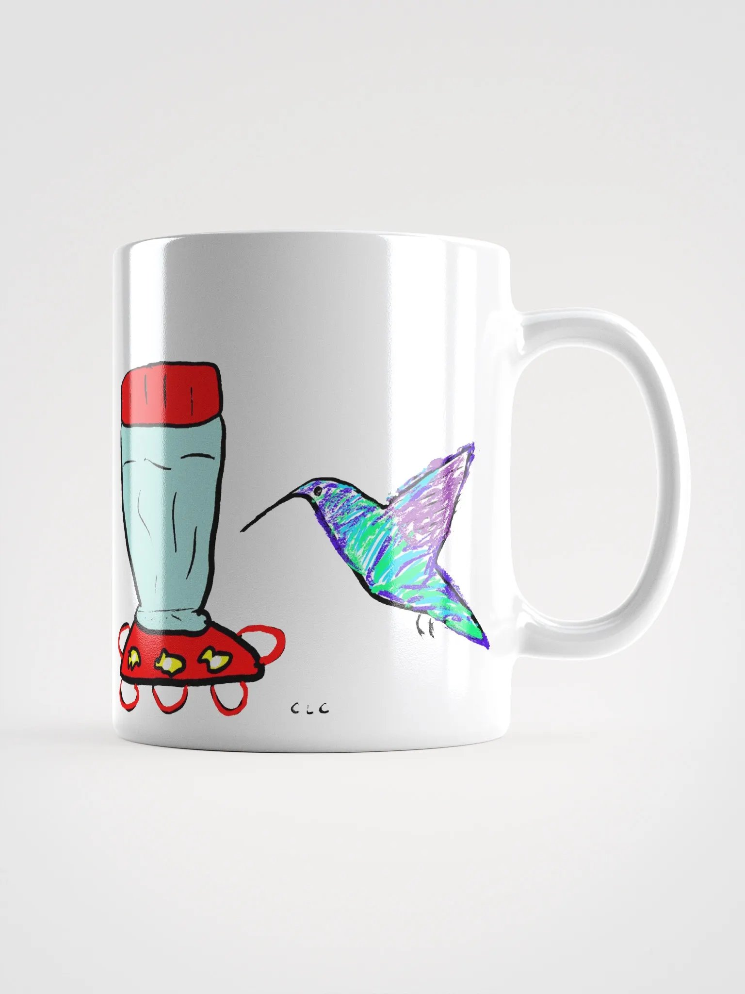 Hummingbird mug - White product image (1)