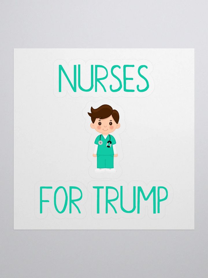 Nurses For Trump (M) Sticker product image (1)