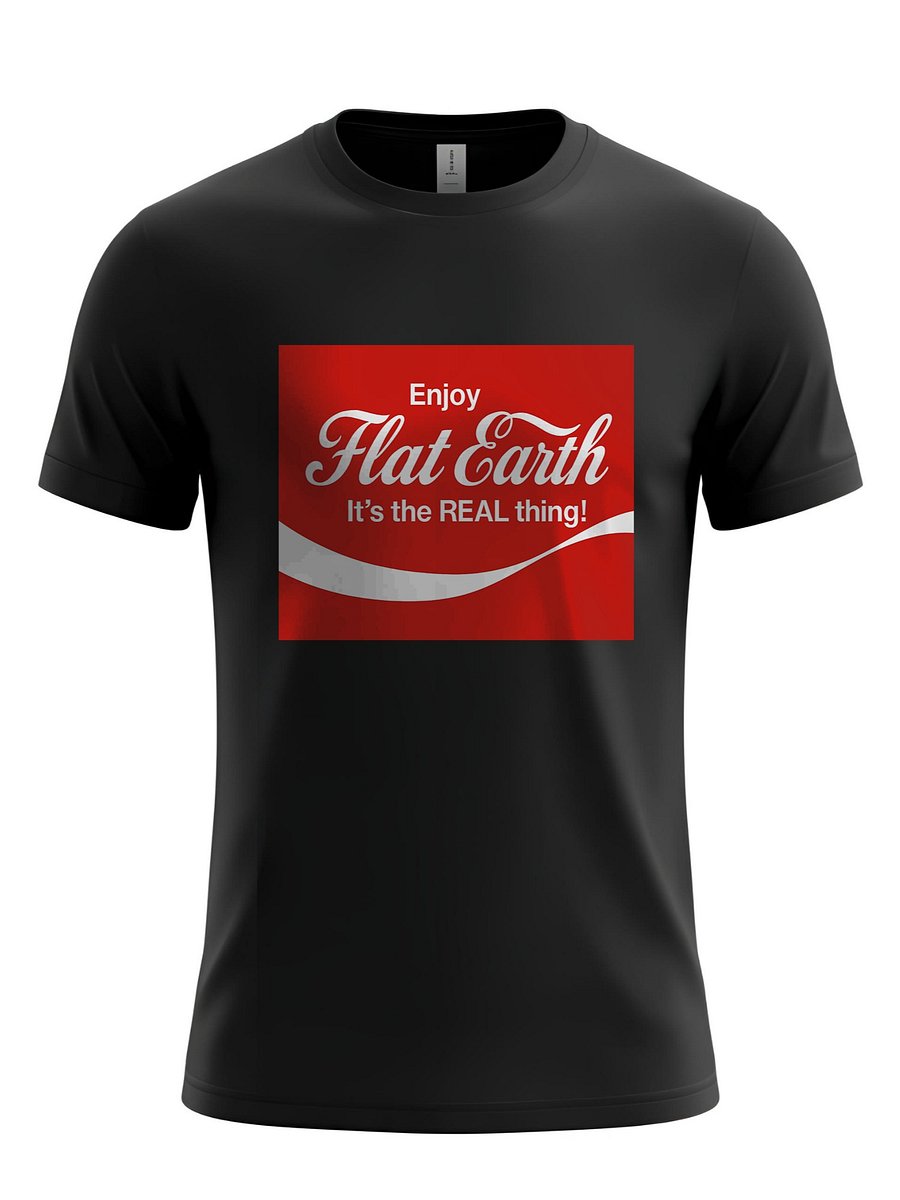 Flat Earth - It's the REAL Thing!" Classic Cola Style T-Shirt product image (2)
