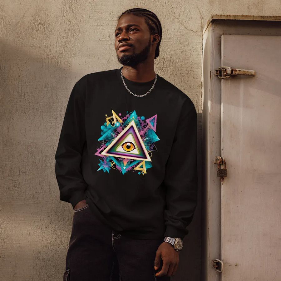 [All Seeing Eye] - Unisex Premium Heavyweight Long Sleeve Shirt product image (15)