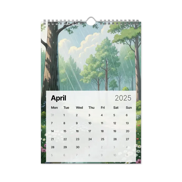 MAGICAL ANIME SEASONS WALL CALENDAR 2025 product image (1)