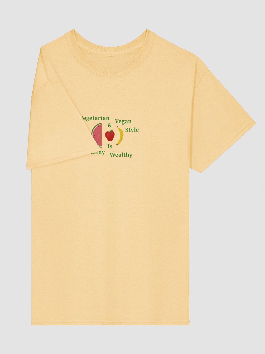 Healthy Wealthy Vegetarian & Vegan T-Shirt product image (4)