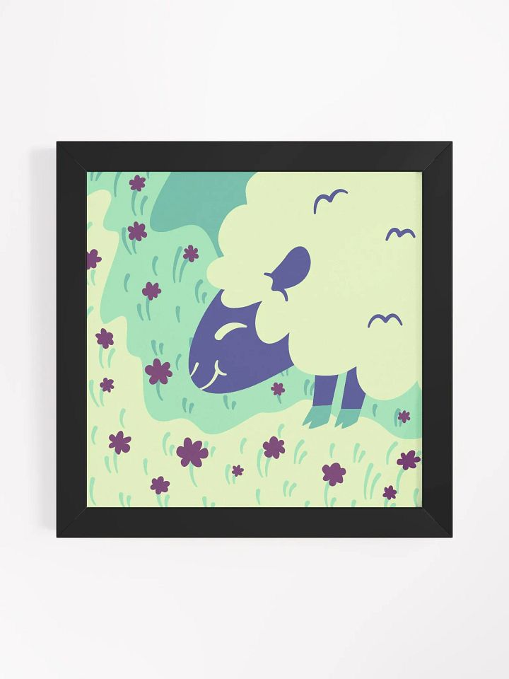 A Grazing Sheep framed poster product image (10)