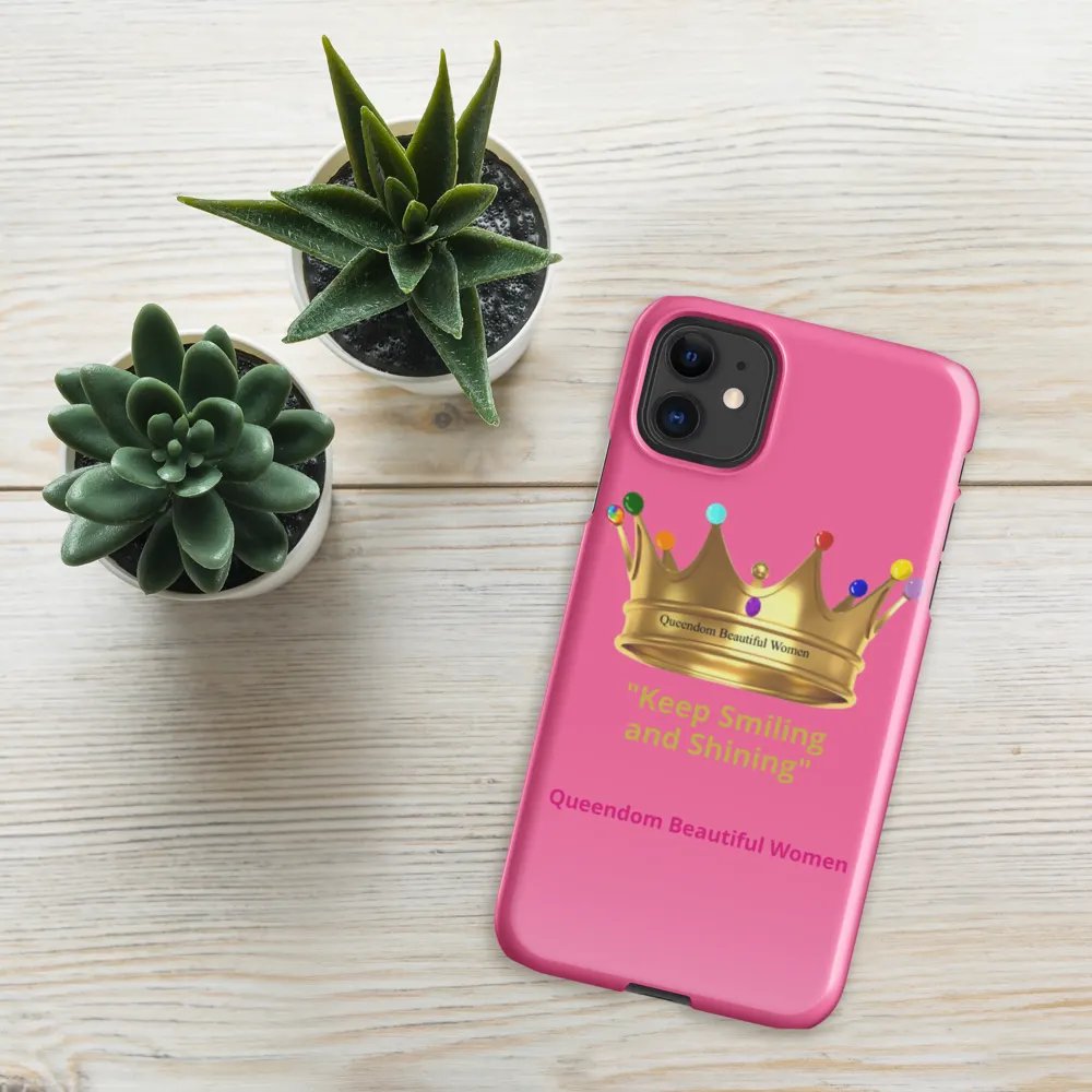 Queendom Beautiful Women iPhone® Snap Case (Pink) product image (5)