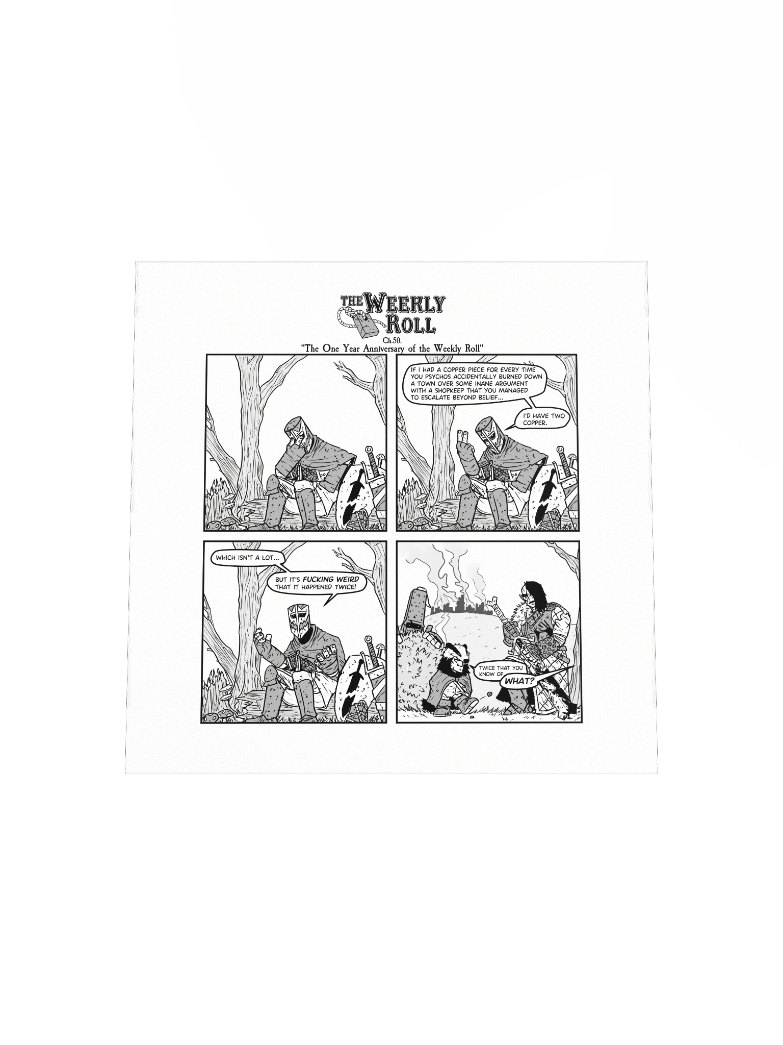 The Weekly Roll Ch. 50. Print Square product image (12)