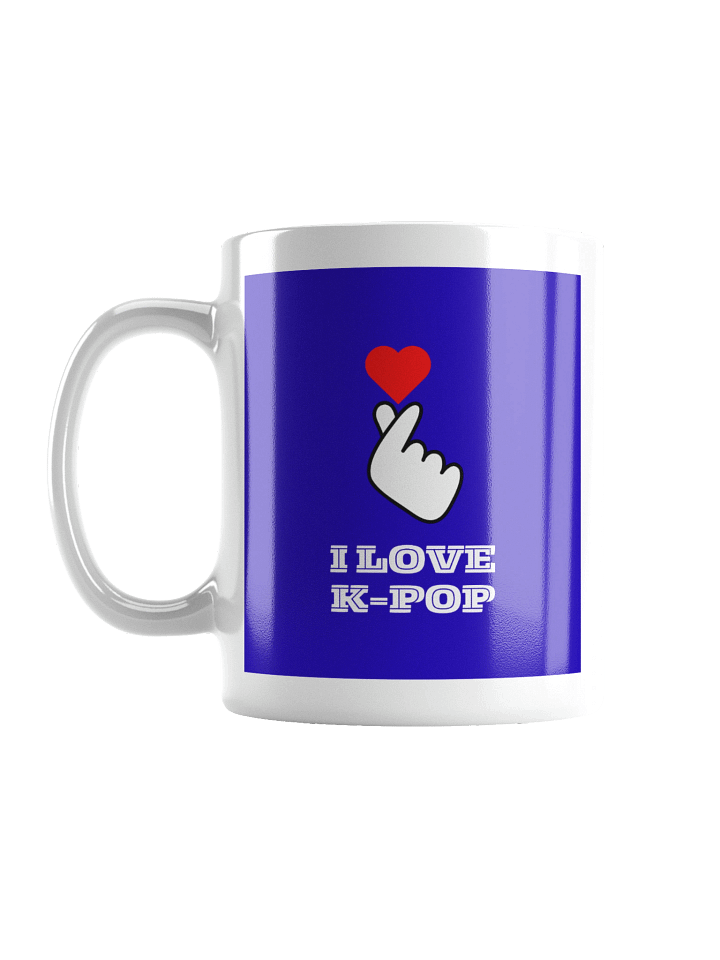 K-POP South Korean finger heart symbol mug product image (1)