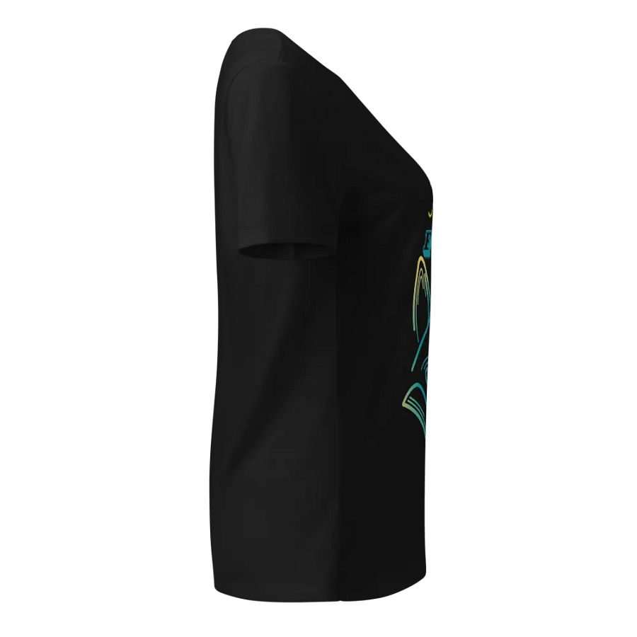Kit Fam Fitted Fox V-Neck Tee product image (15)