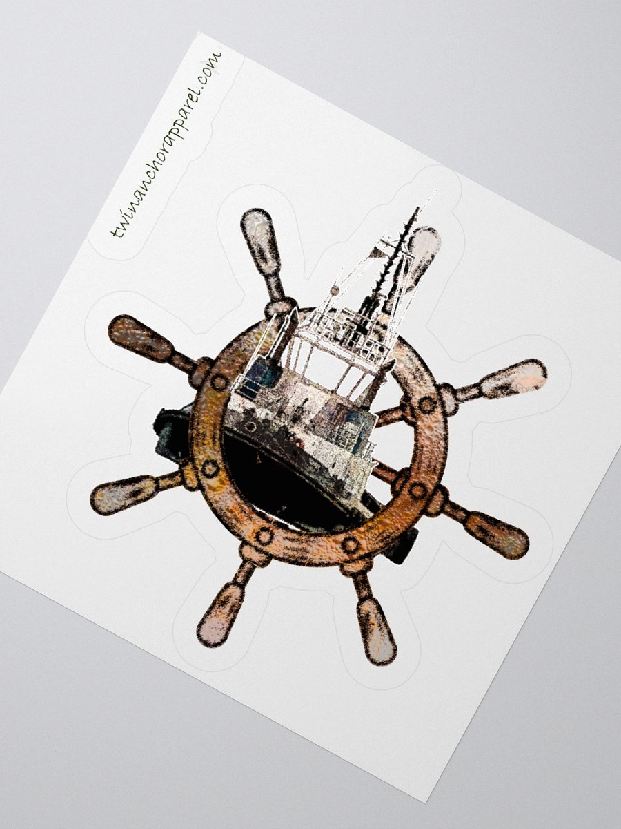 Ship Wheel & Tug Chief Kiss Cut Stickers product image (7)