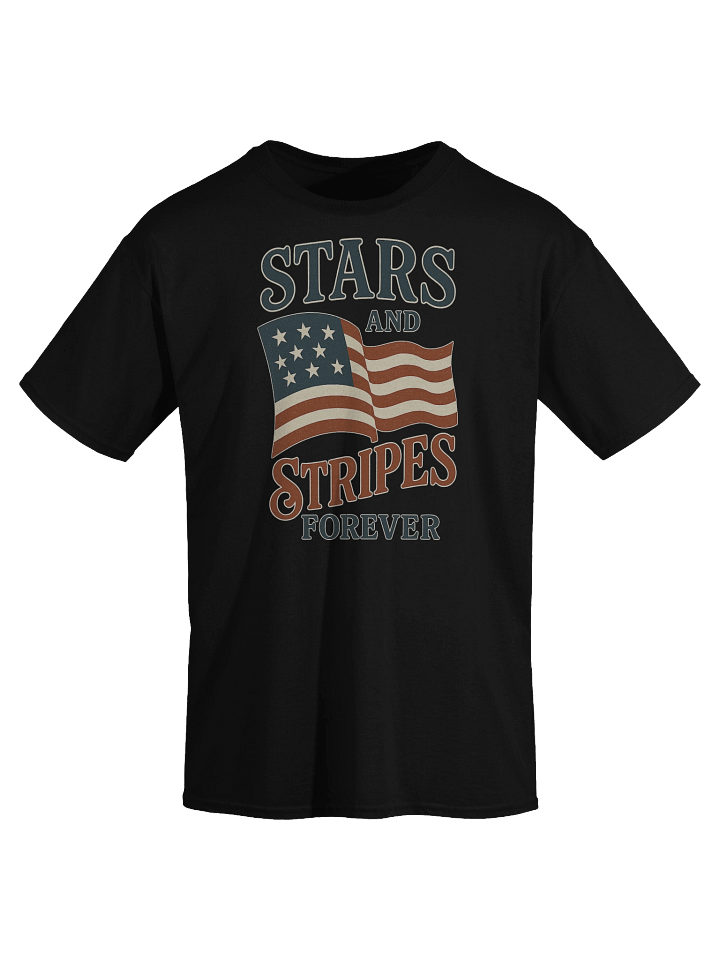 Stars and Stripes Forever Shirt – Vintage American Flag 4th of July Tee product image (2)