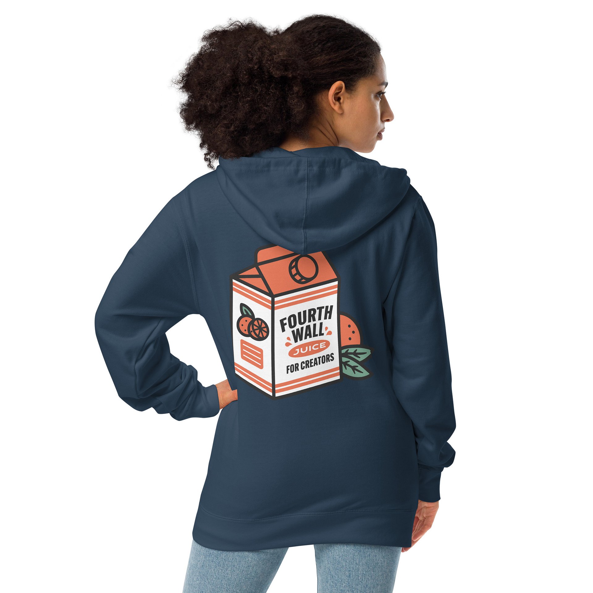 [FW Bailey 4] Unisex fleece zip up hoodie product image (2)