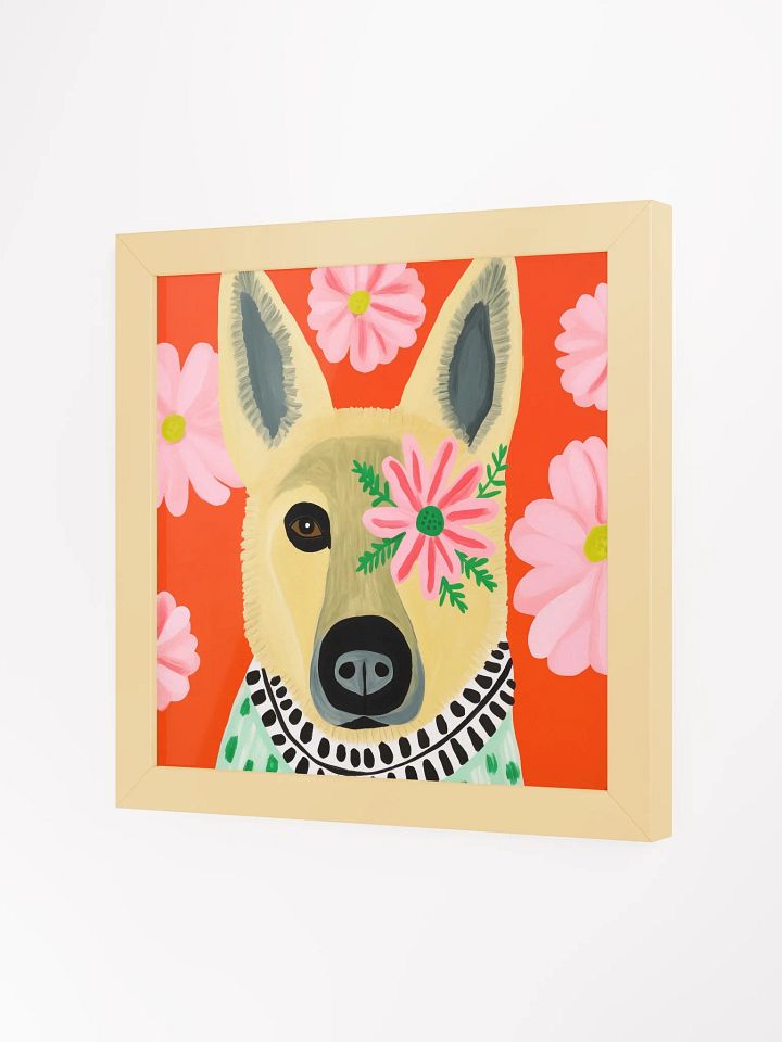 Whimsical Dog Floral Fantasy Poster product image (12)