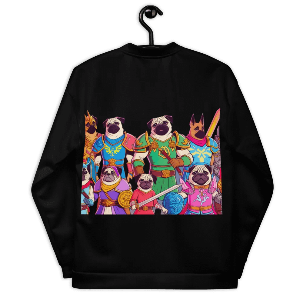 PugNation All-Over Print Bomber Jacket product image (8)