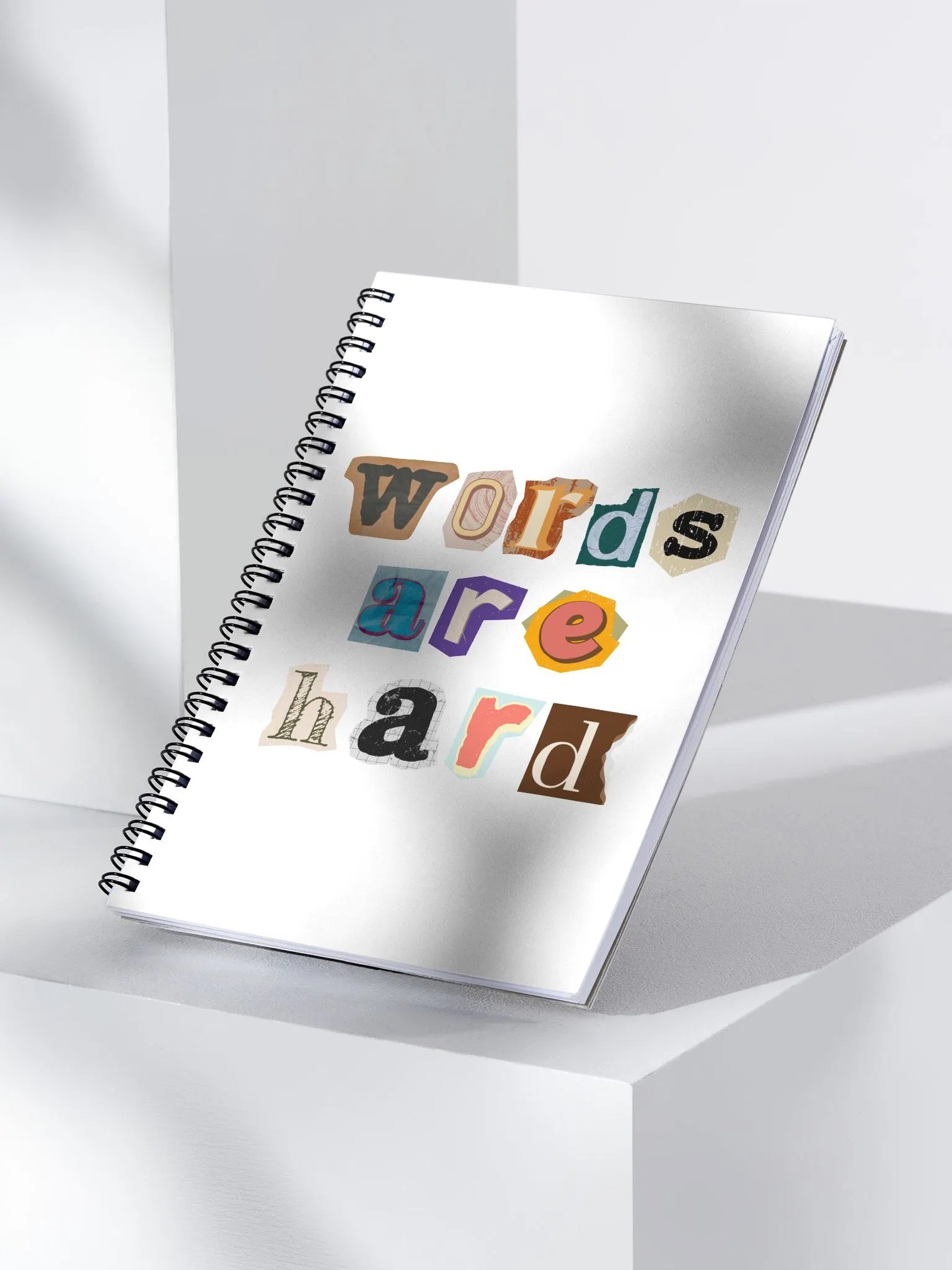 WORDS ARE HARD Notebook product image (3)