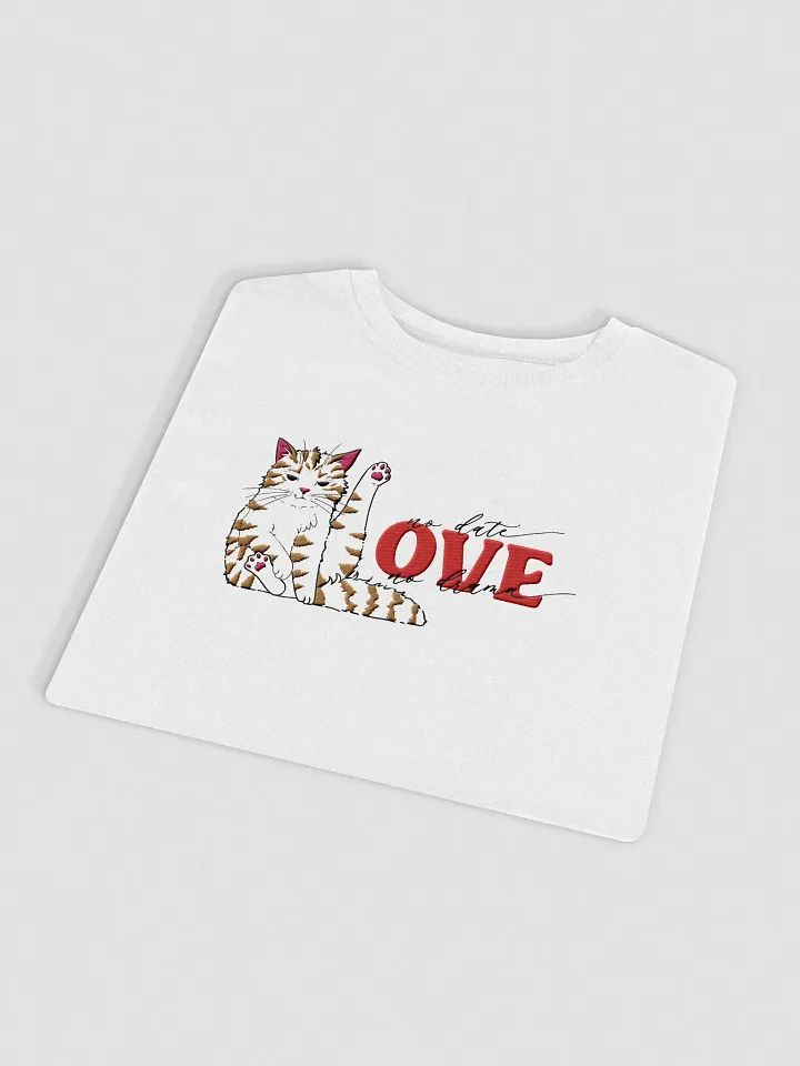 Cat Date Night - Embroidered Organic Sweatshirt product image (1)