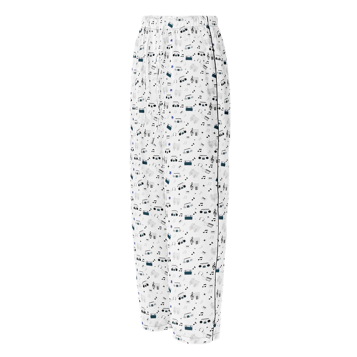 Rewind & Replay – Retro Scribble Cassette Pattern Lounge Pants product image (1)