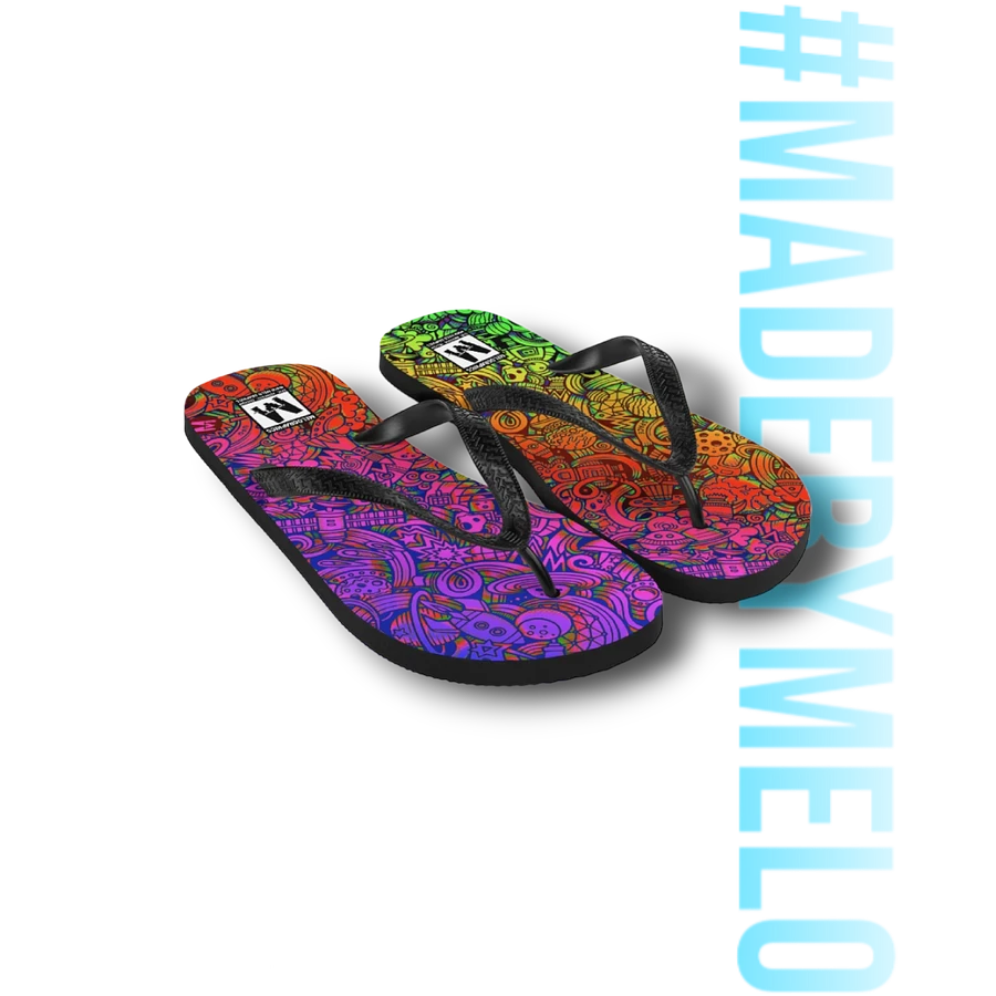 Rainbow Space Scribble - Flip Flops | #MadeByMELO product image (5)