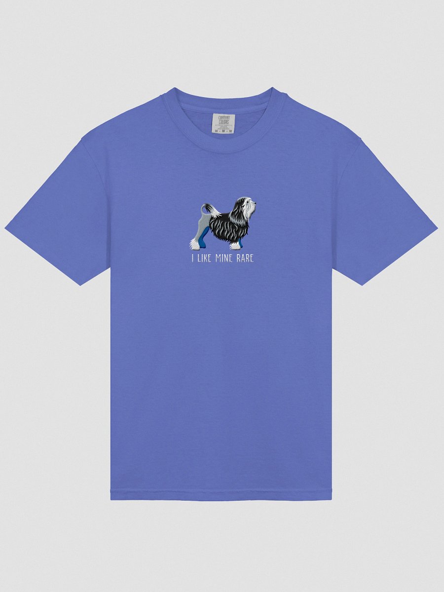 I Like Mine Rare T-Shirt(Embroidered) of a Lowchen(Black & White) product image (33)