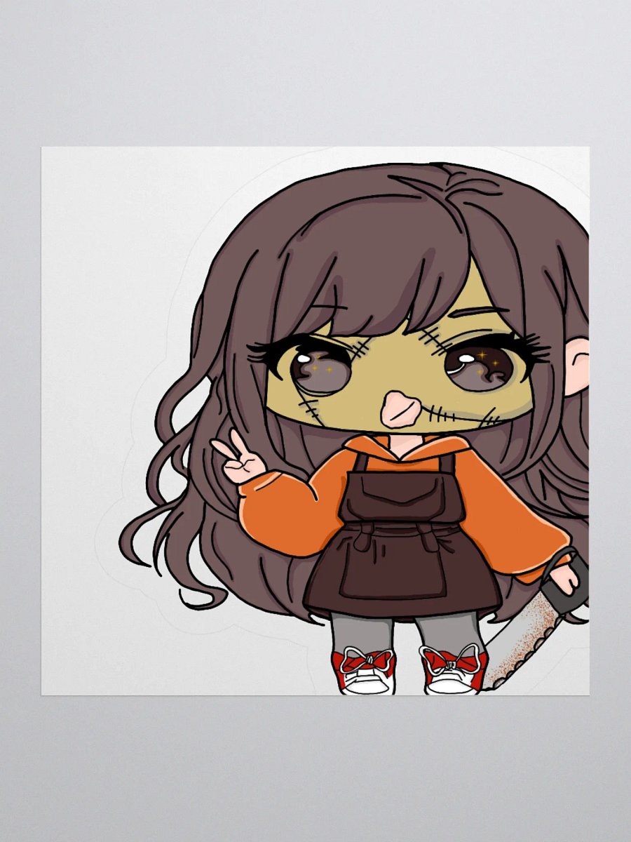 Chibi Leatherface Kiss Stickers product image (1)