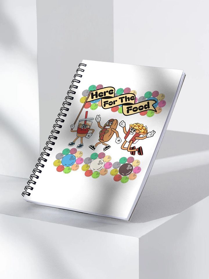 Here For The Food Bowling Foodie Fun Spiral Notebook product image (2)