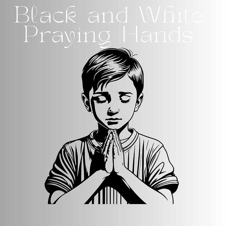 Black and White Praying Hands Bundle product image (1)