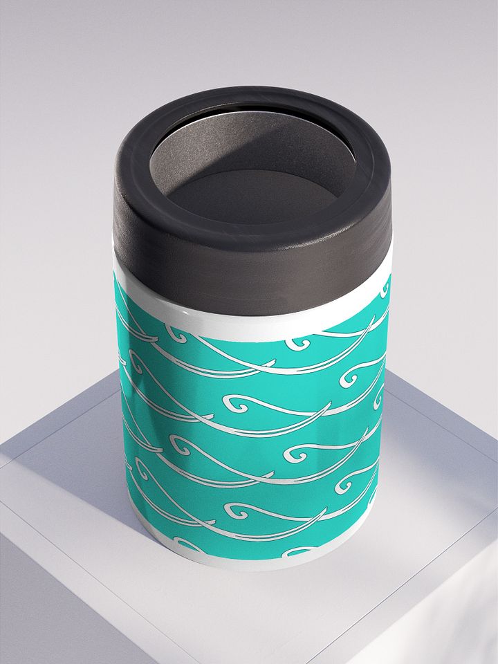 Party Time! White Wave Stainless Steel Koozie product image (2)