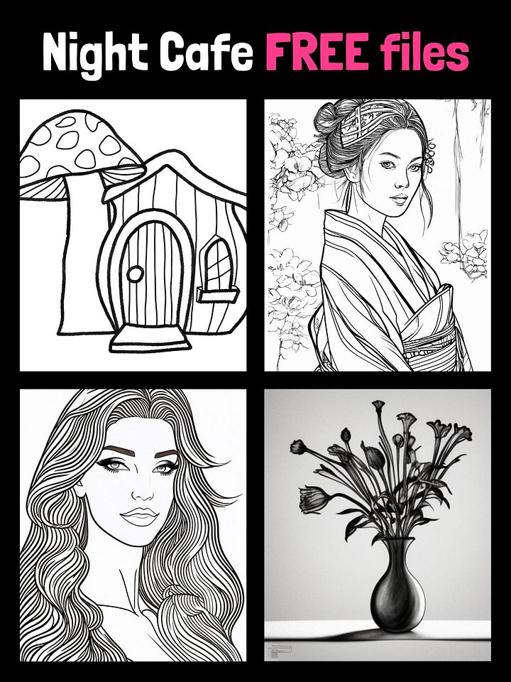 FREE Sketch Files for Night Cafe product image (1)