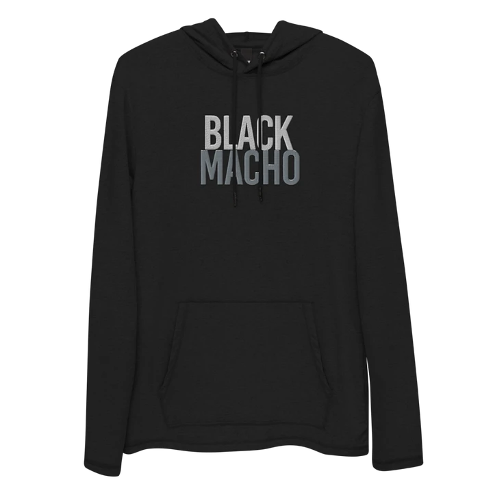 [Black Macho] Unisex Lightweight Hoodie - District DT571 product image (1)