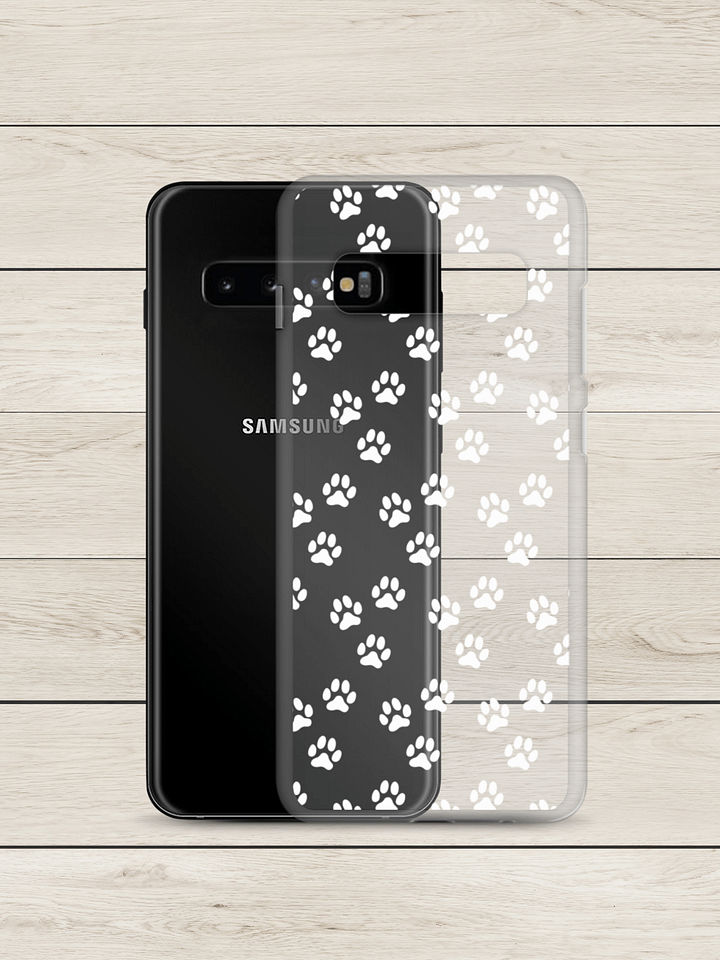 "dog paw print pattern" clear case for Samsung® product image (8)