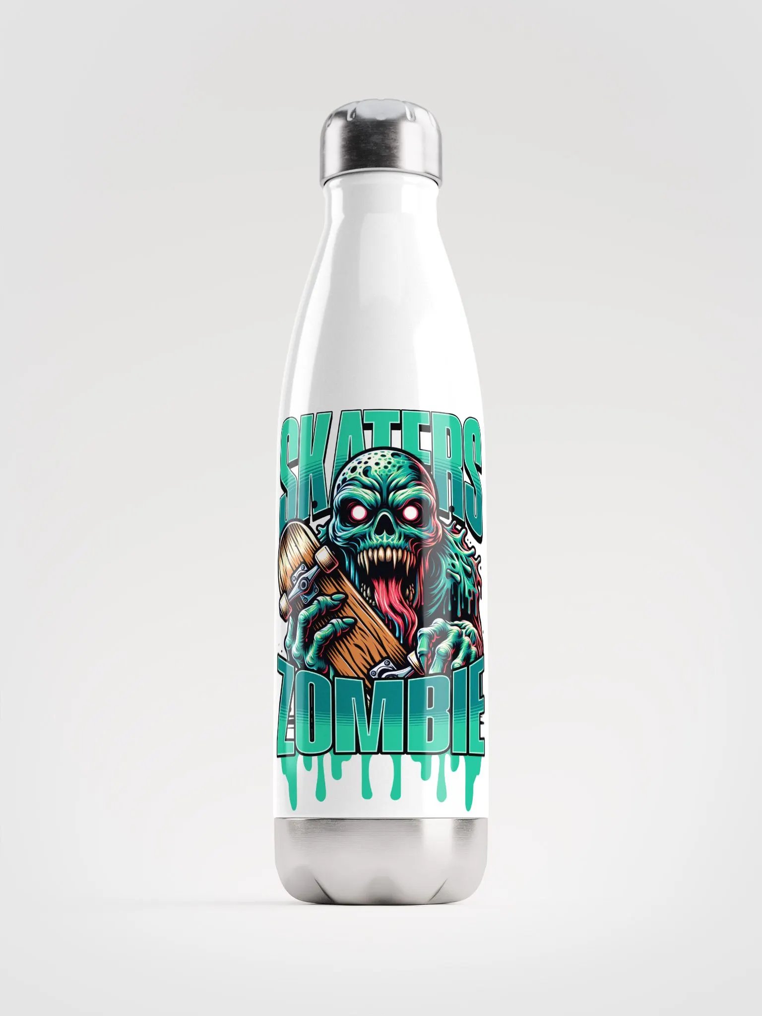 Glowing Zombie Skaters Stainless Steel Water Bottle product image (10)
