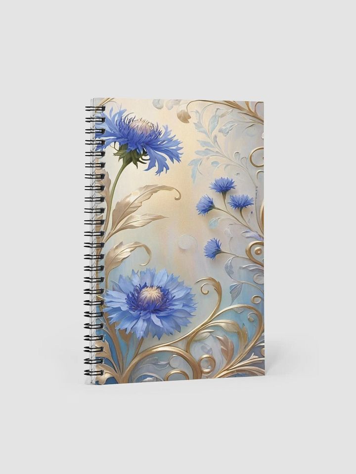 Blue Floral Elegance Spiral Notebook product image (1)