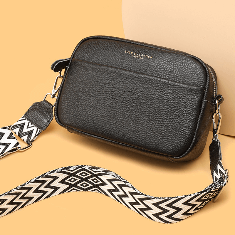Chic Embroidered Crossbody Bag with Wide Shoulder Strap product image (2)
