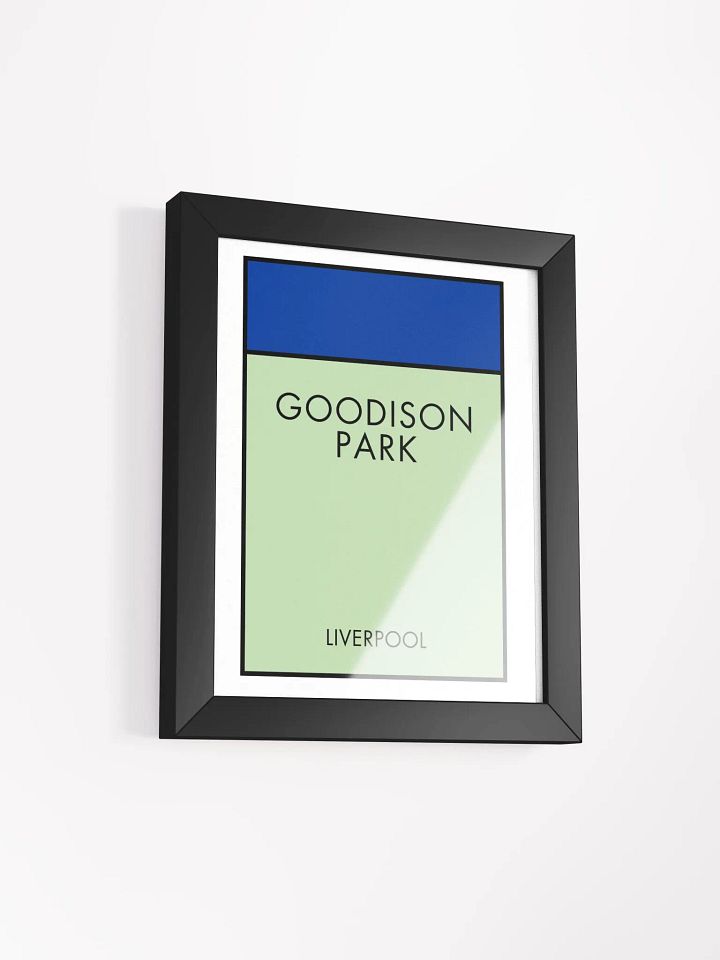 Goodison Park Liverpool Monopoly Title Art Framed Print product image (2)