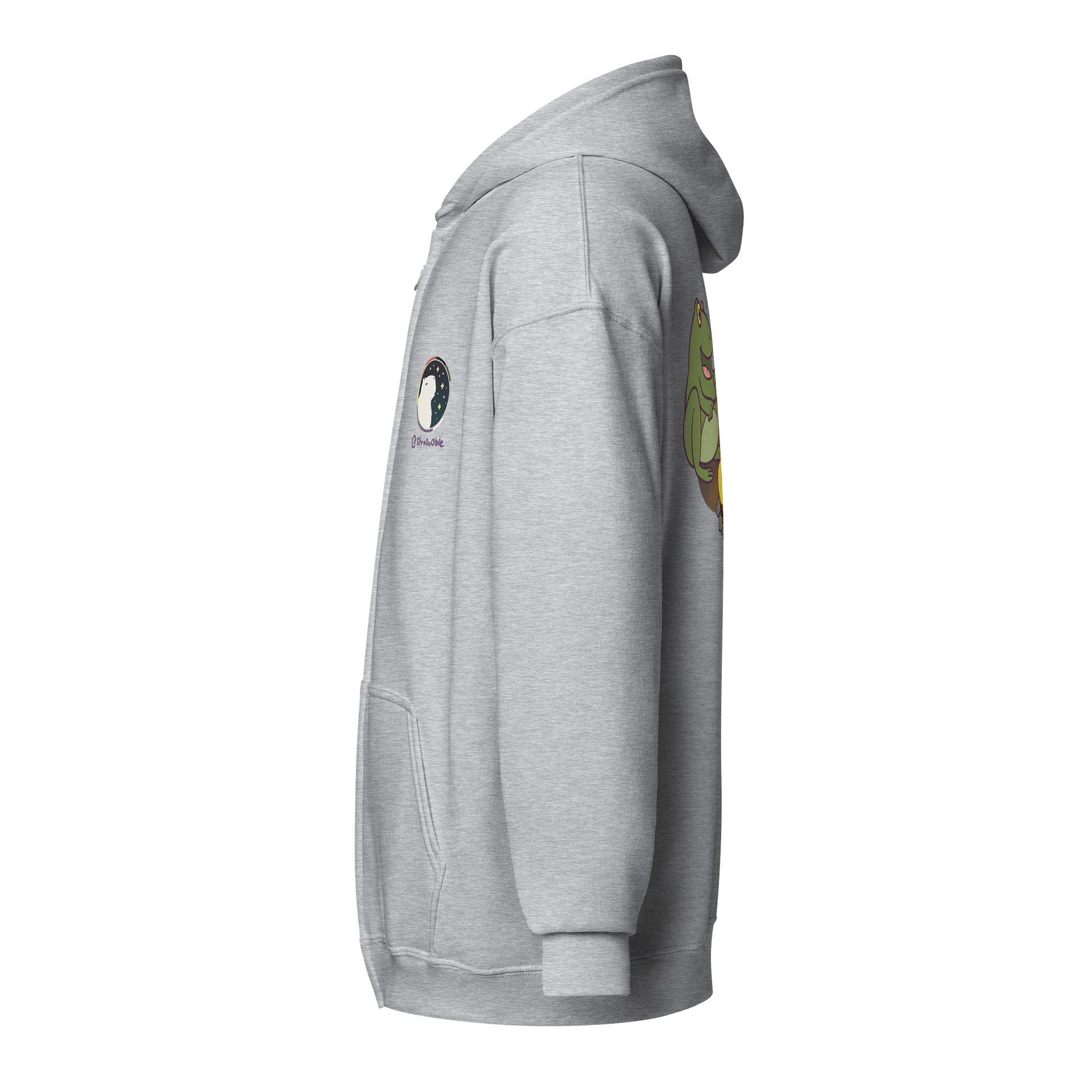 zipped hoodie : froggy roastimus product image (3)