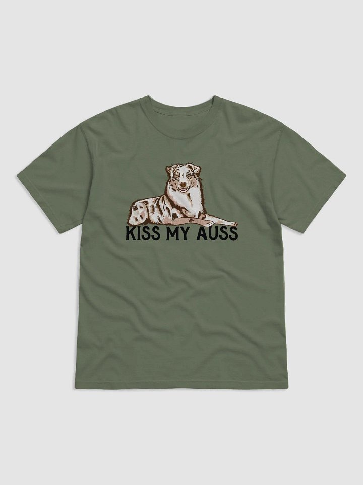 Kiss My Auss | T-Shirt for Australian Shepherd (Red Merle) Dog Owners product image (1)
