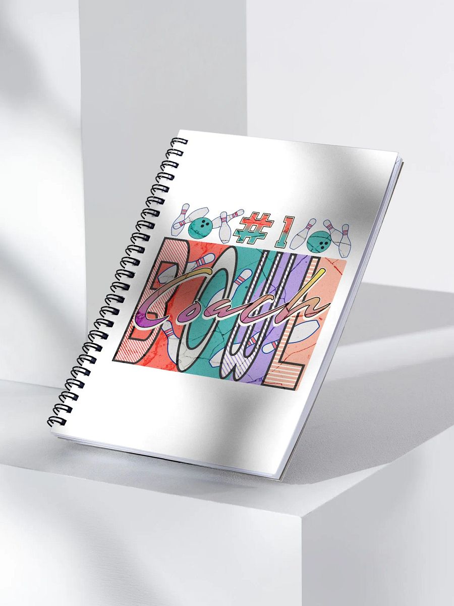 Number 1 Bowl Coach Vibrant Notebook product image (2)