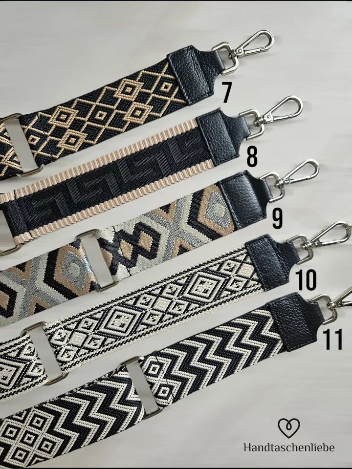 Pocket Strap Black Wide Strap Shoulder Strap Fabric Bag Strap Fabric Strap- product image (3)